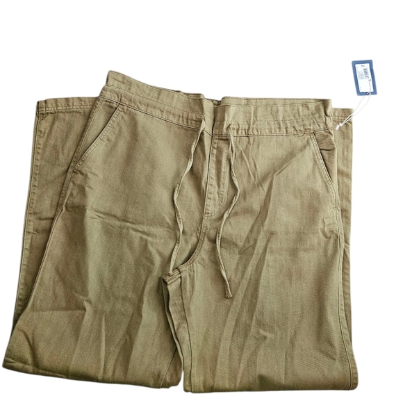 Universal Thread Tribeca Green Wide Leg Drawstring Jeans/Pants Women 16L - Picture 3 of 9